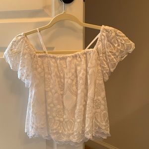 Off the shoulder crop top